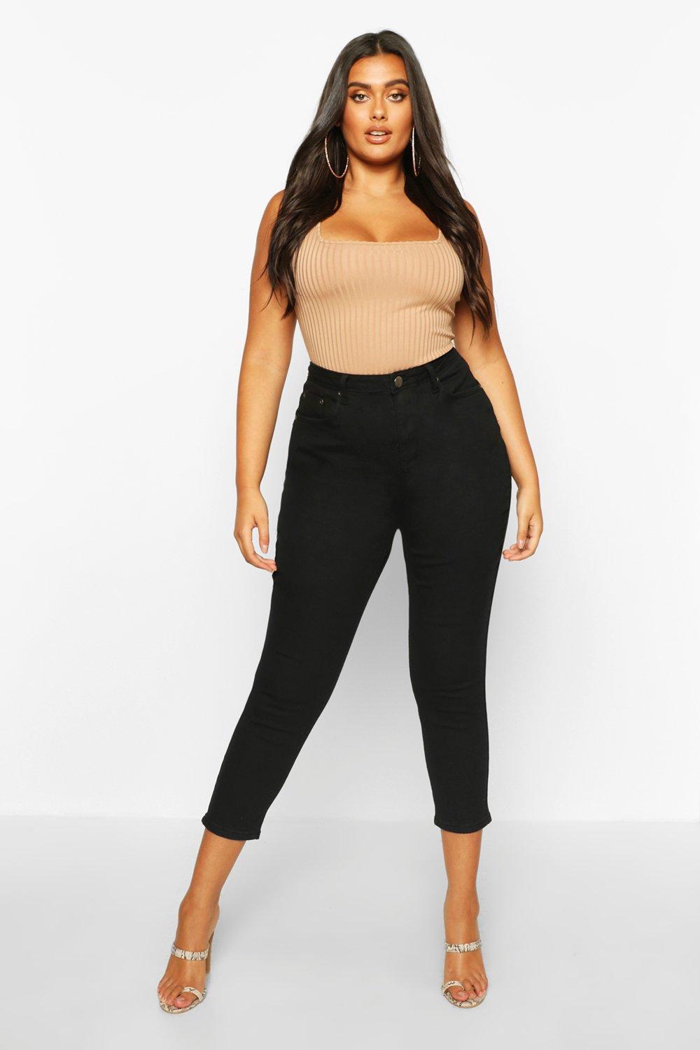 Plus 28"" Length High Waist Skinny Jean