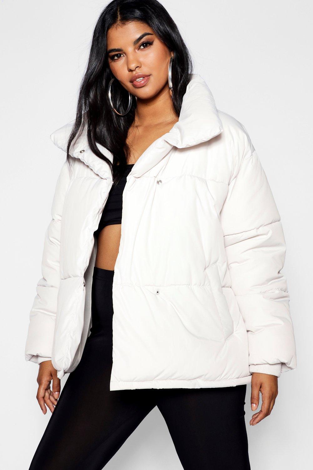 Boohoo Hooded Oversized Puffer