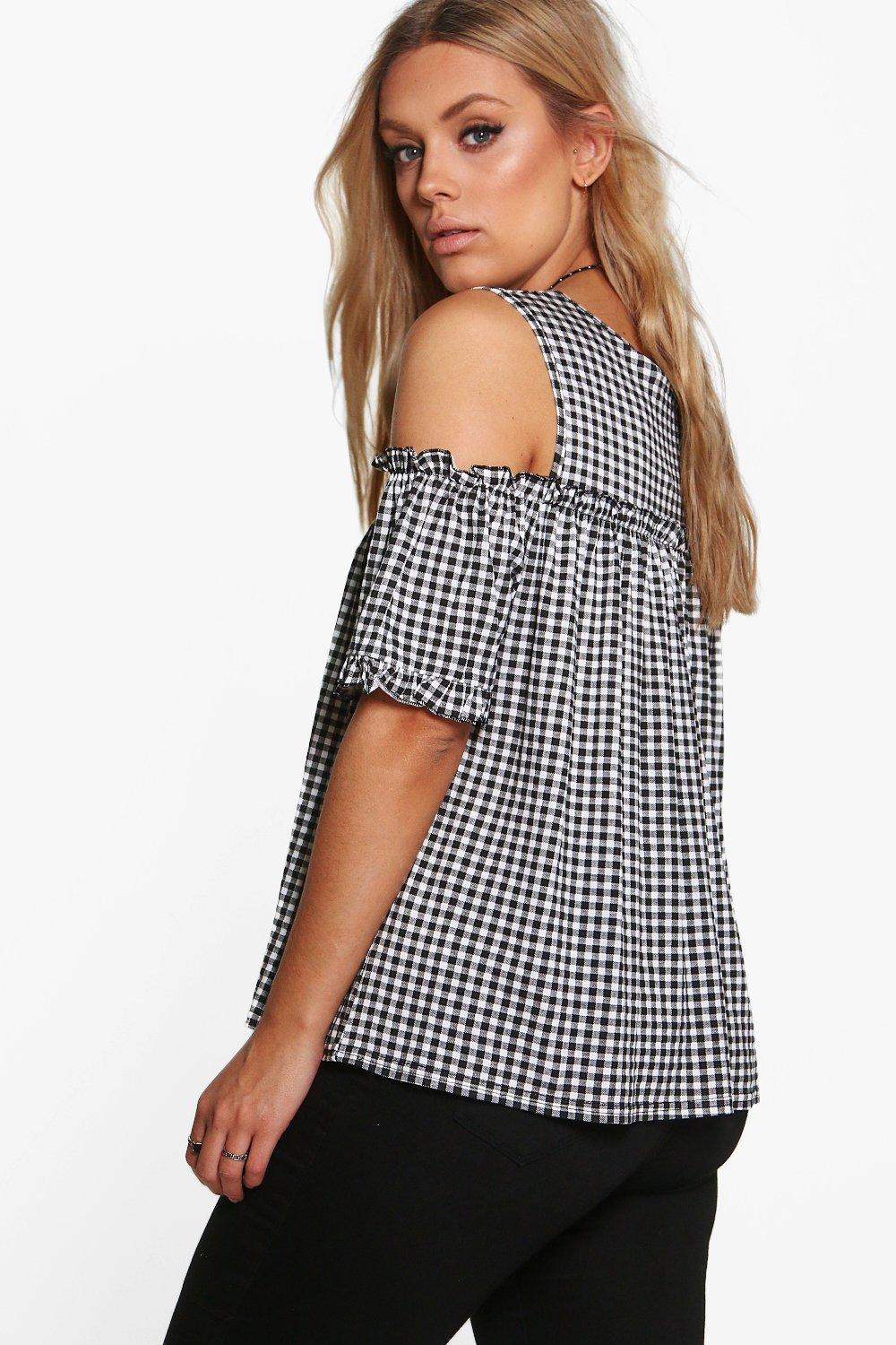 gingham tops ladies uk