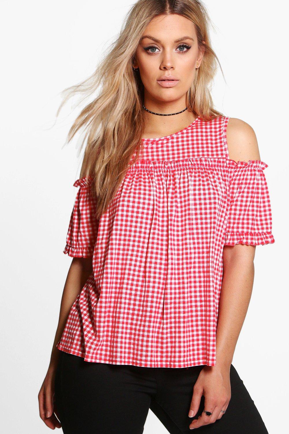 boohoo blouses plus size