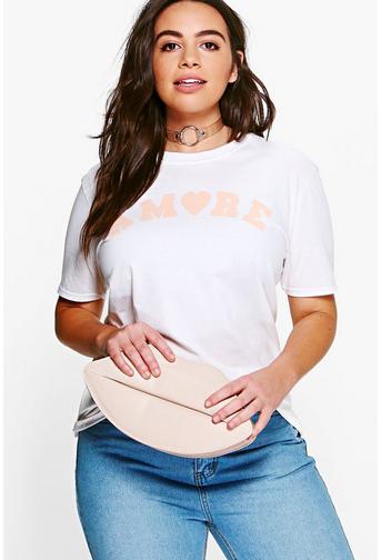 Plus Abby Amore Slogan Tee