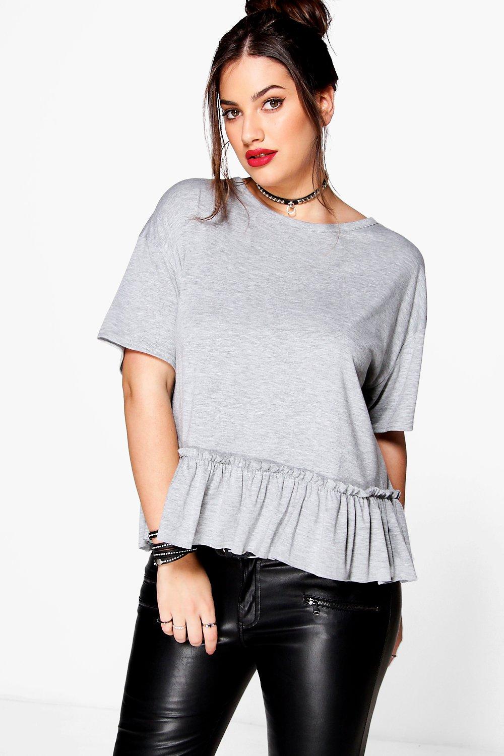 frill hem tee