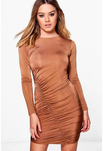 Petite Charlotte Ruched Detail Bodycon Dress