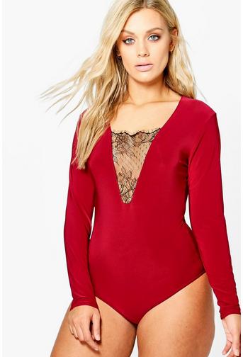 Plus Camilla Lace Detail Bodysuit