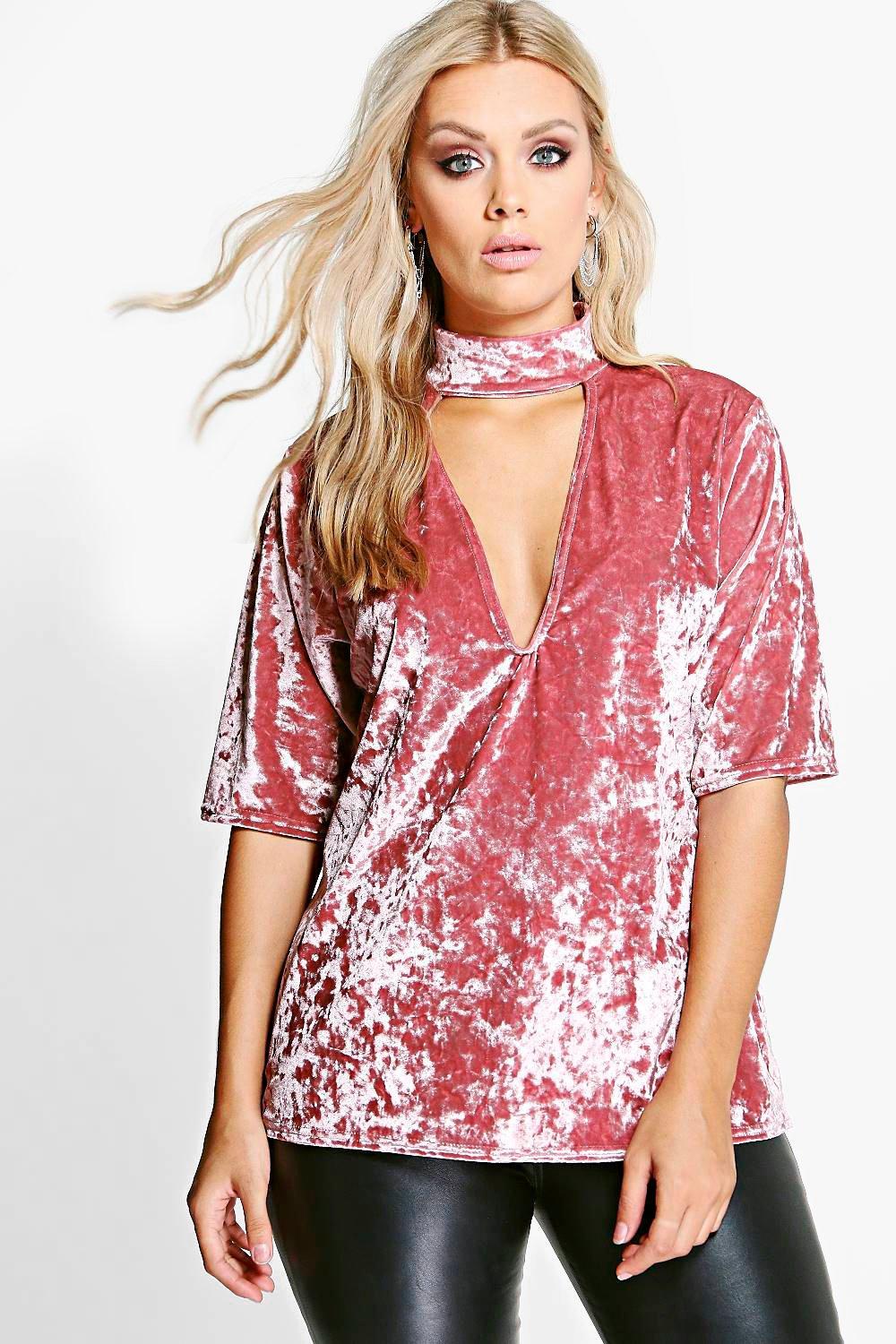 boohoo blouses plus size