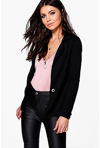 Petite Honor Fitted Double Button Blazer