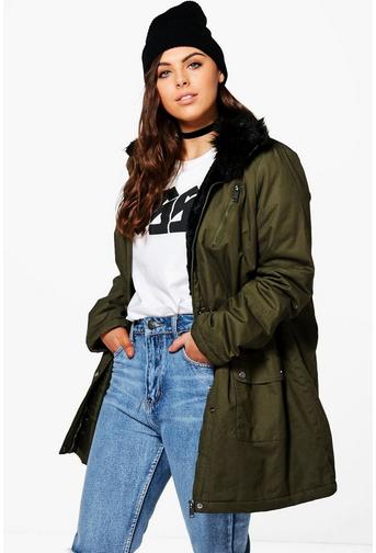 Plus Izzy Faux Fur Detail Parka