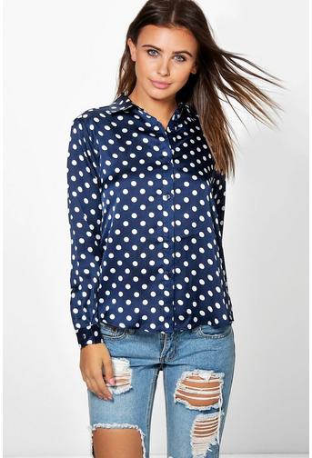 Petite Dora Spot Print Shirt