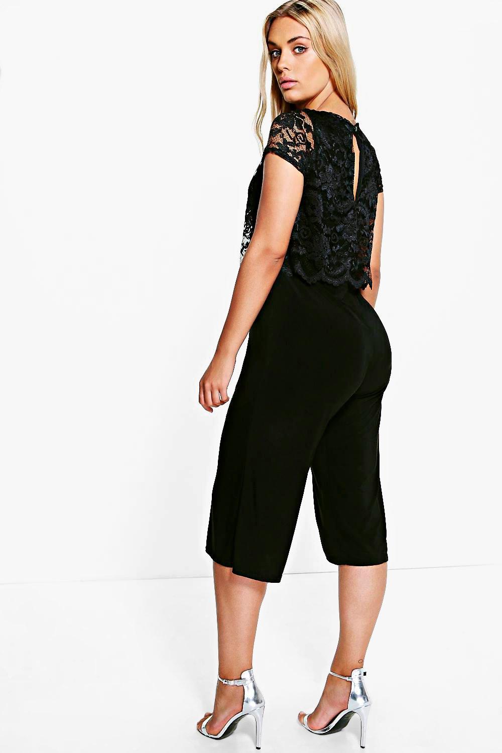 plus size culotte jumpsuit