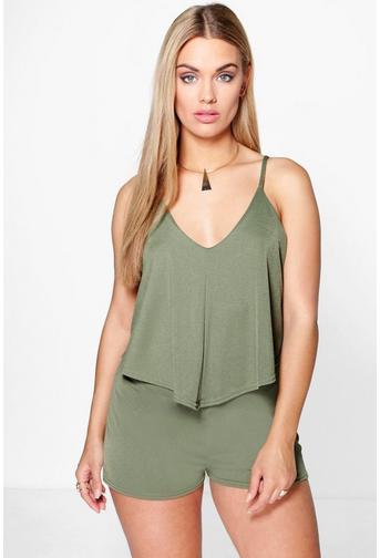 Plus Stephanie Double Layer Playsuit