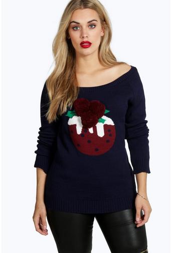 Plus Lola Xmas Pudding Jumper