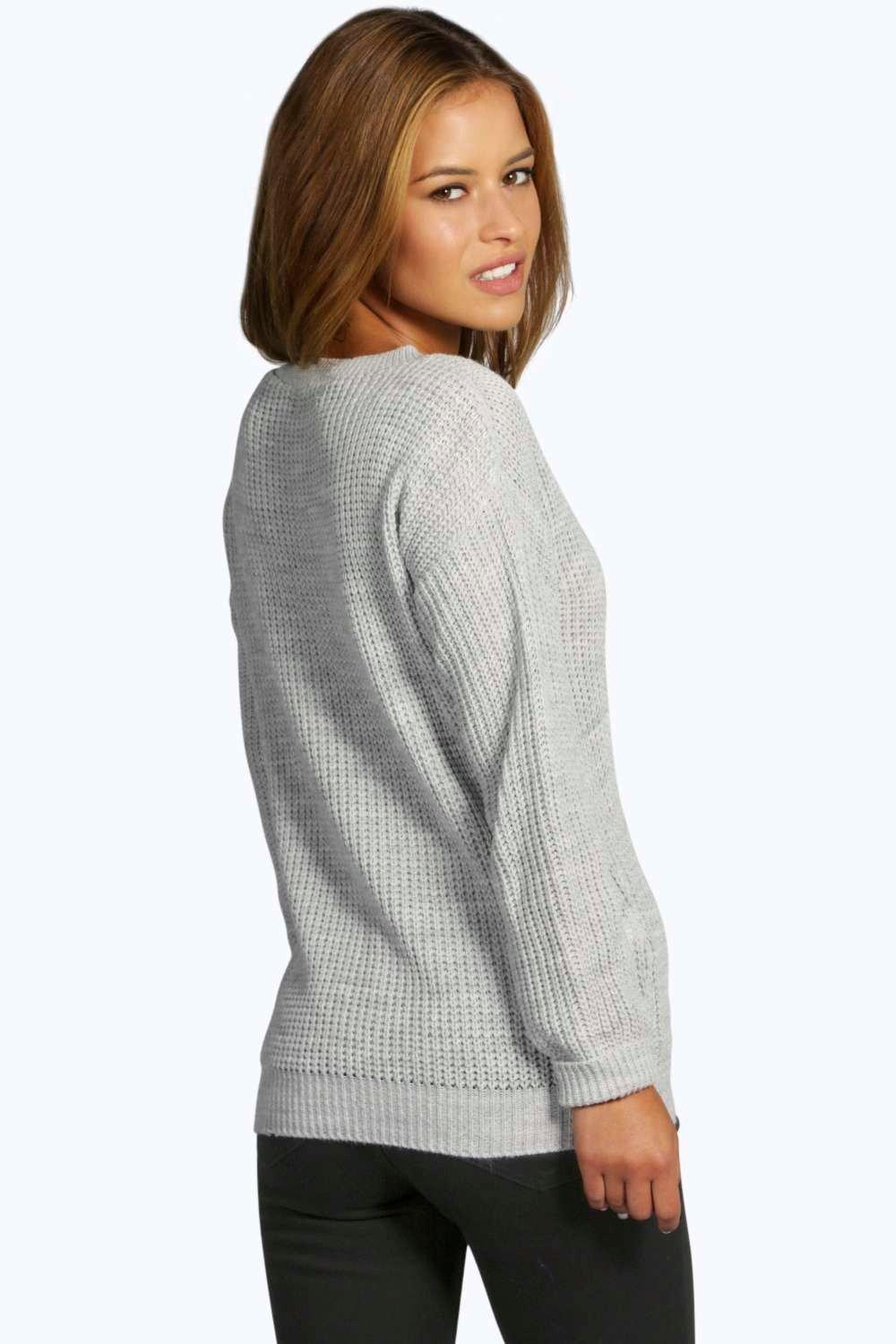 knit reindeer sweater