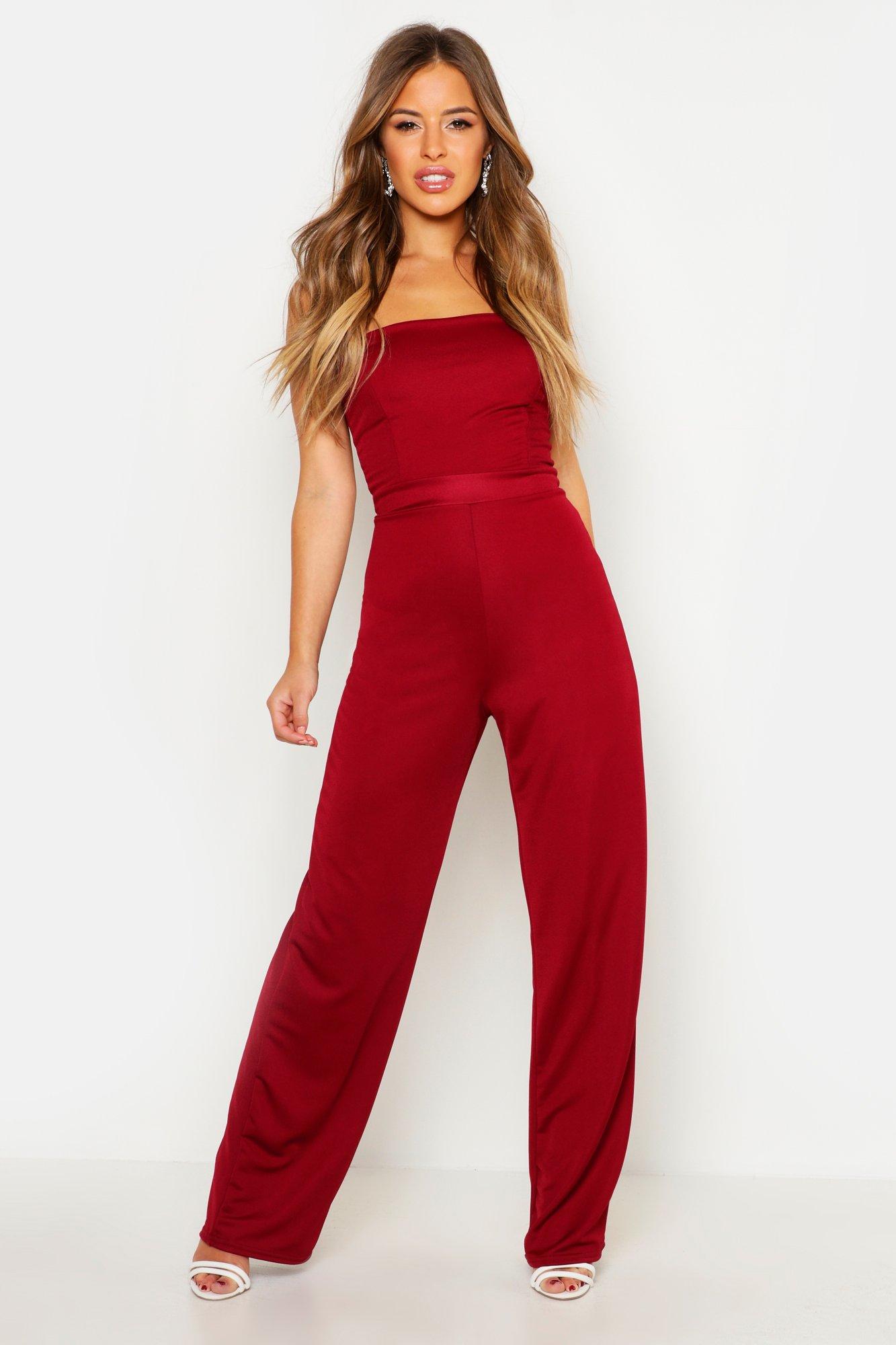 petite denim jumpsuit