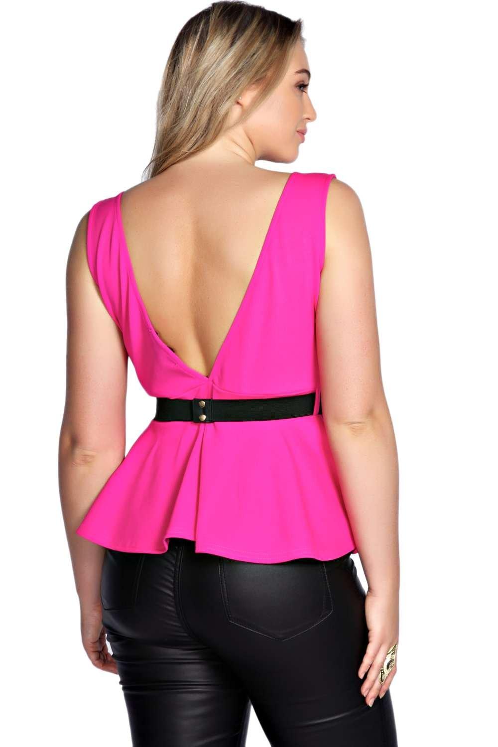 peplum top boohoo