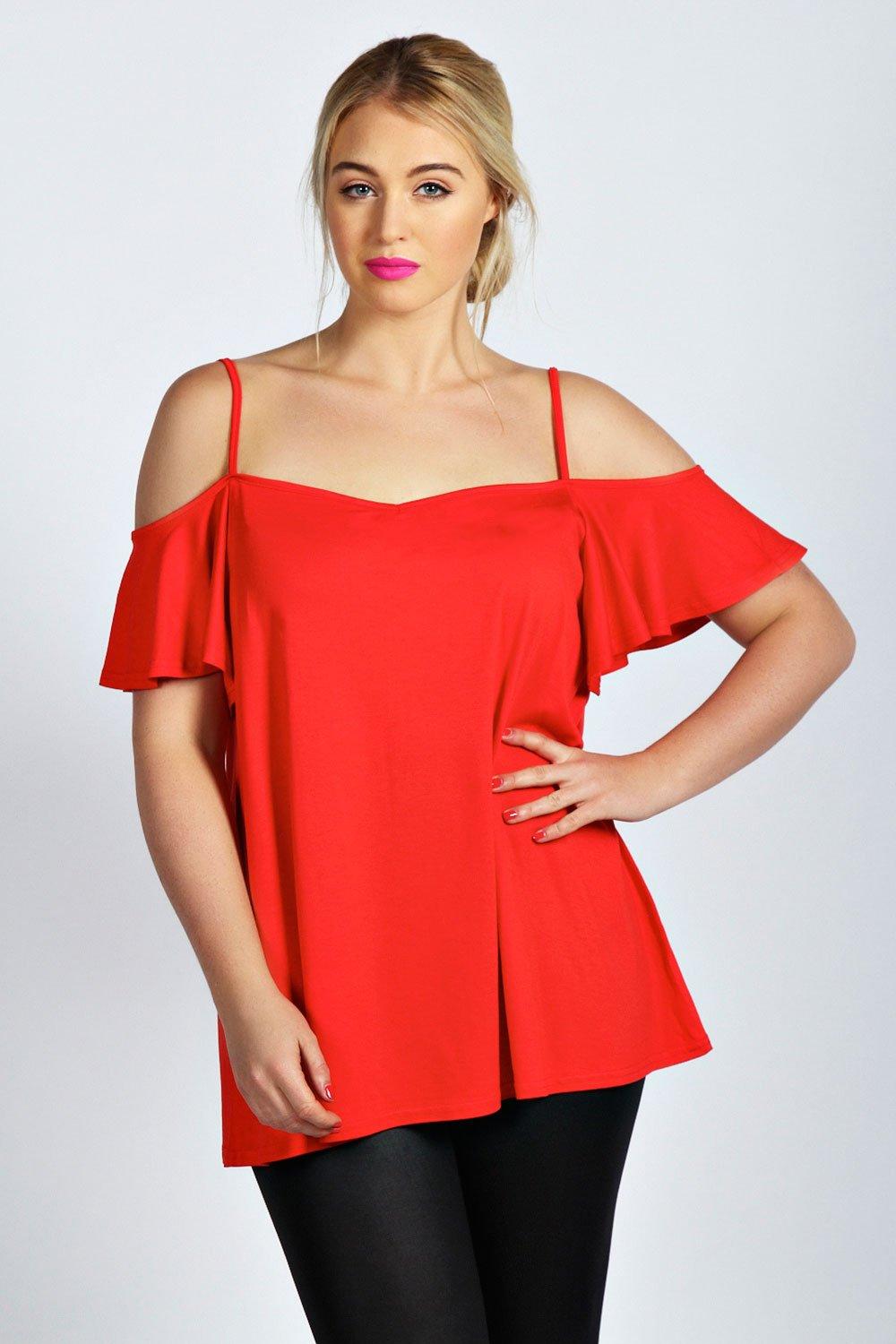 boohoo blouses plus size