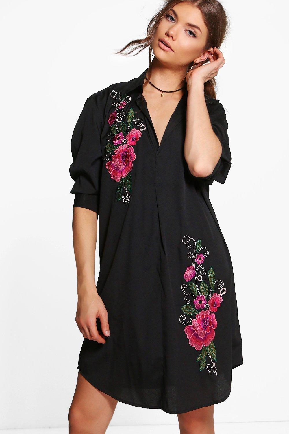 Tall Mari Premium Embroidered Woven Dress