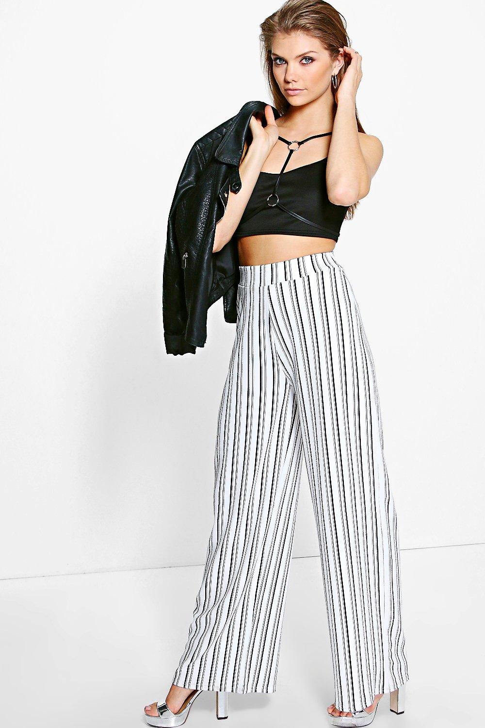 tall striped trousers