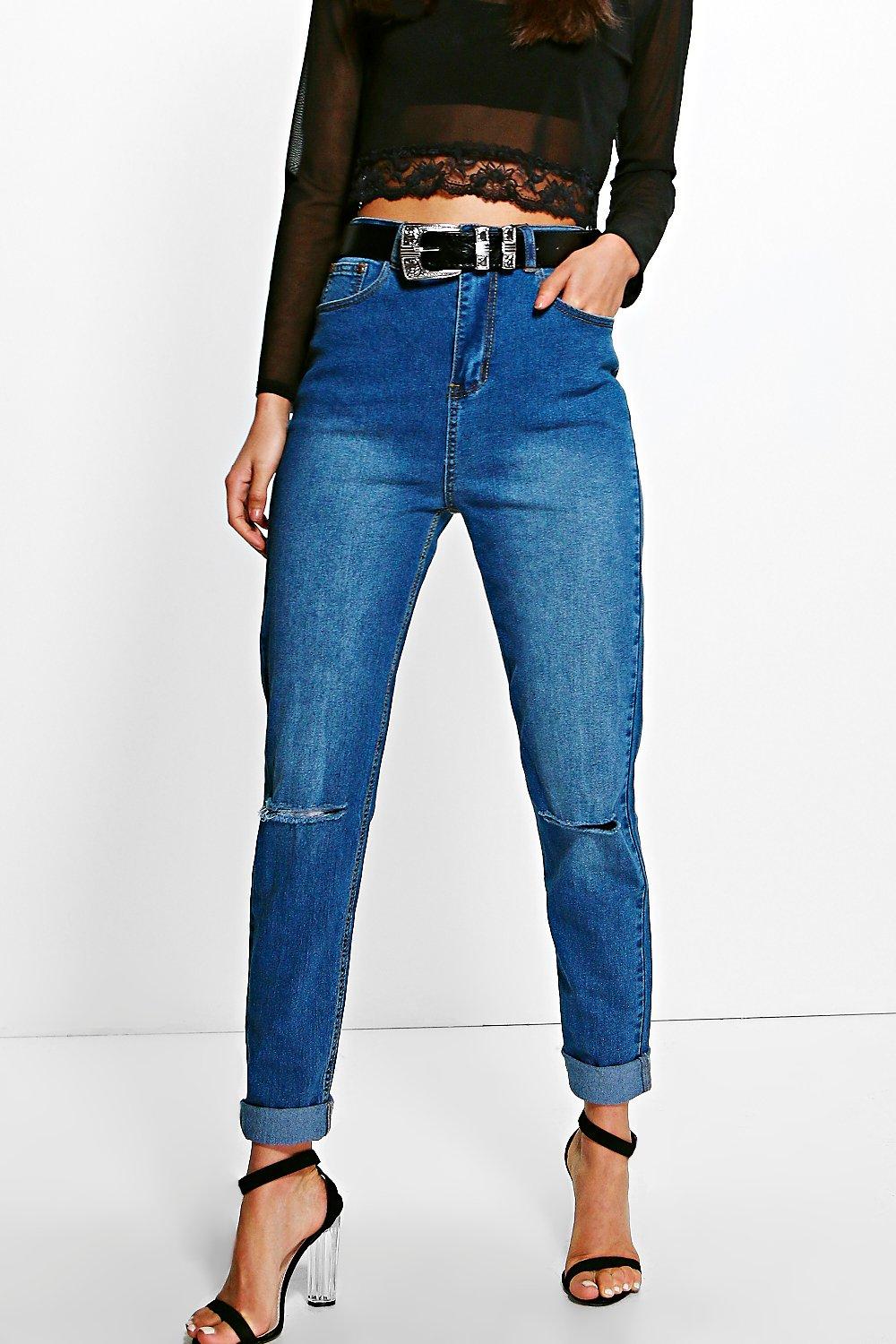 high waist slim fit jeans
