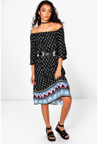 Tall Sophia Paisley Printed Midi Dress