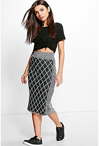 Karina Cage Knit Skirt