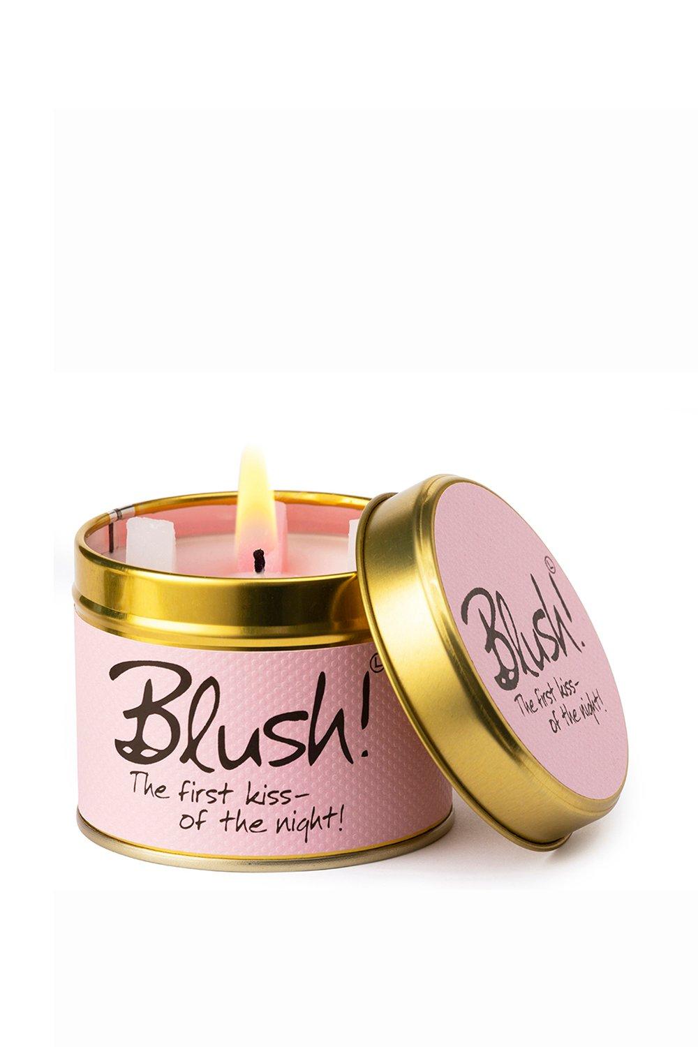 Lily Flame Blush Tin Candle|pink