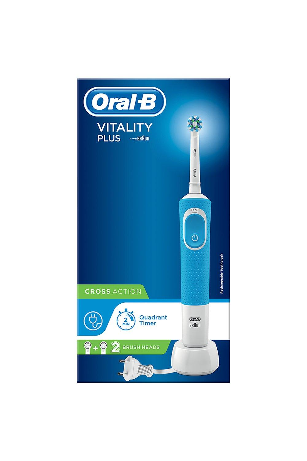 Vitality Plus Crossaction Toothbrush Blue
