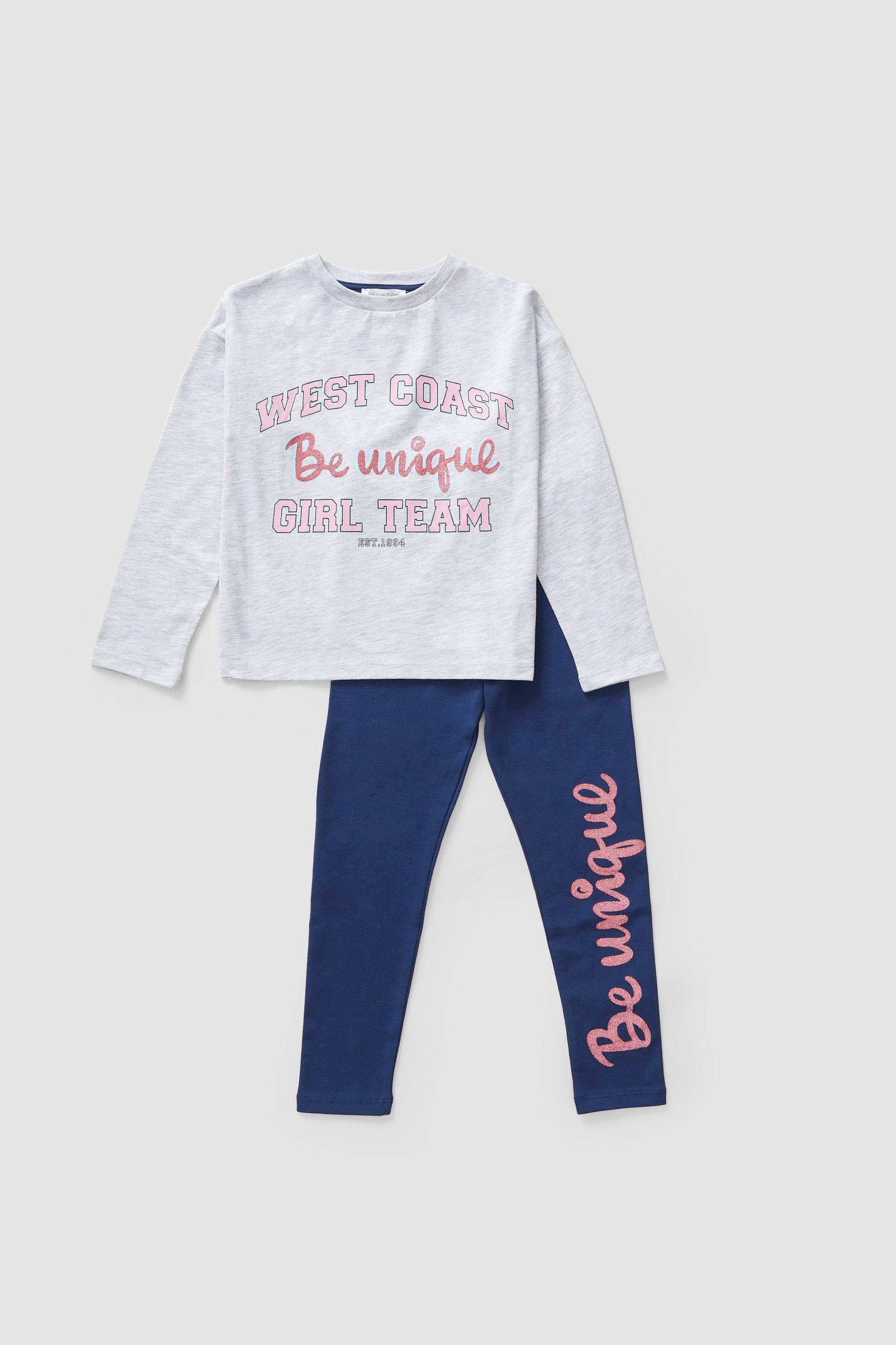 Younger Girls West Coast Tee And Legging Set