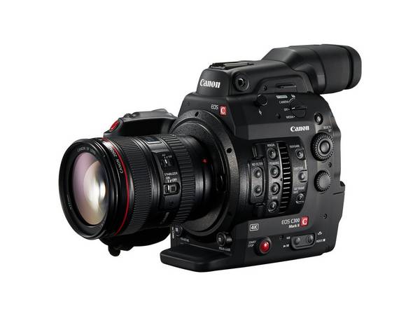 A Canon EOS C300 Mark II with a Canon EF 24-105mm f/4L IS II USM lens.