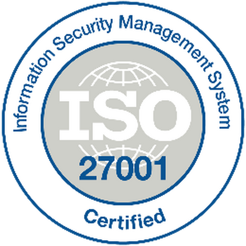 ISO 27001 Information Security Certificate