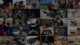 Tiles of different Canon Ambassadors with their cameras
