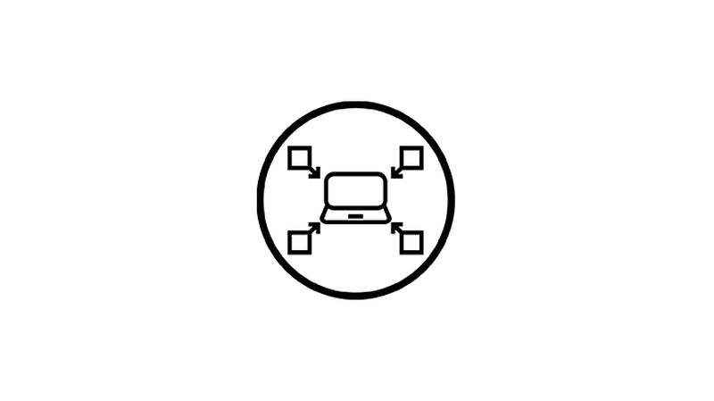 Icon representing Reduced admin with automated reporting