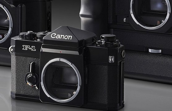 Some classic Canon cameras.