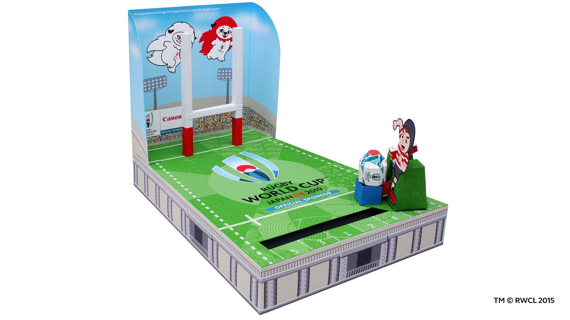 The Rugby Goal Kick Game created with Canon's Creative Park.