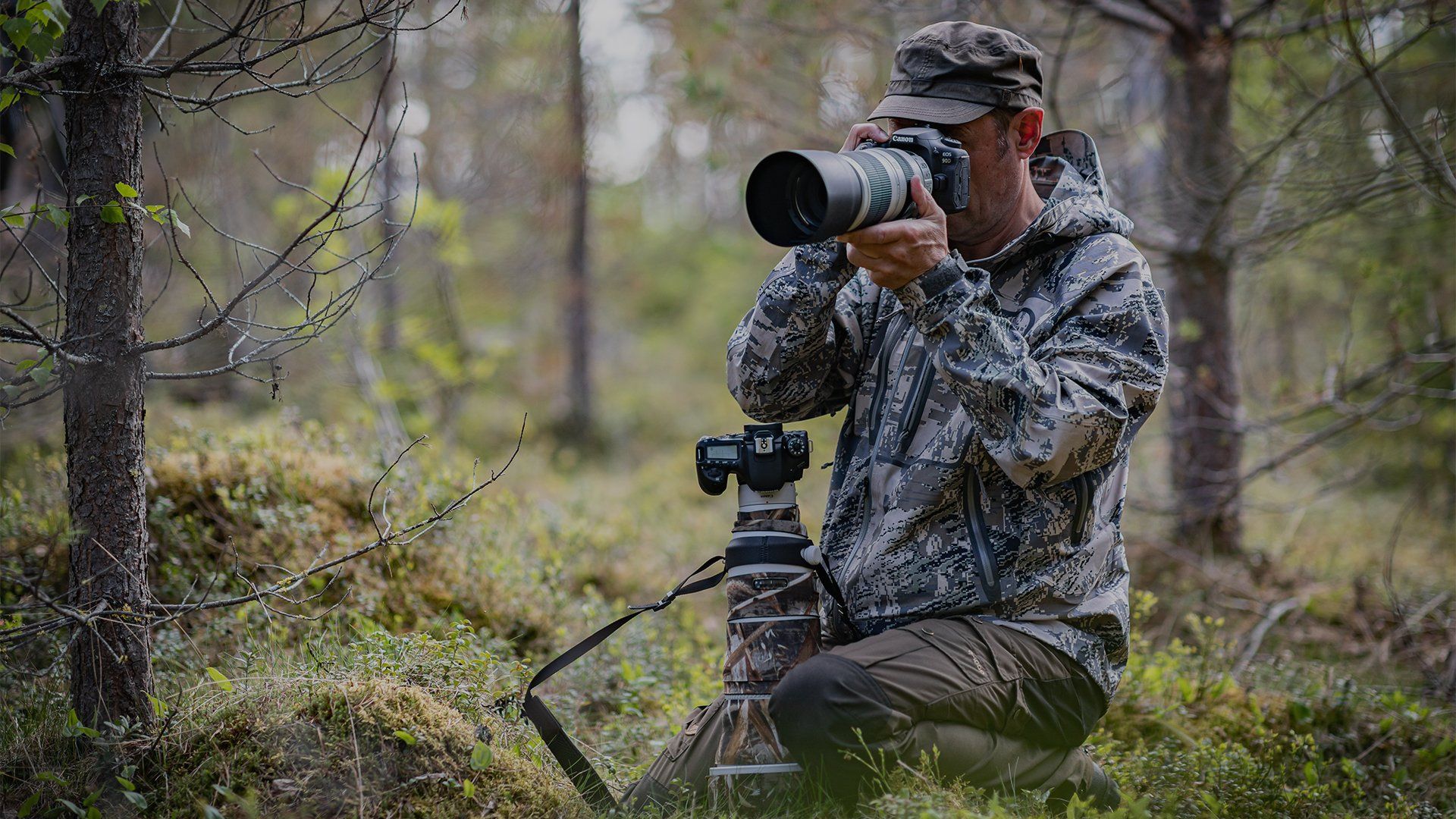 Markus Varesvuo uses the Canon EOS 90D in the woods.