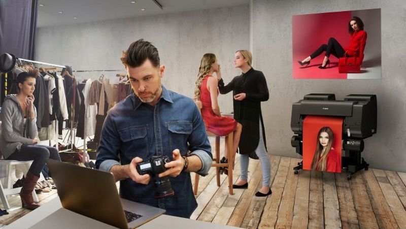 Canon imagePROGRAF large format print. 