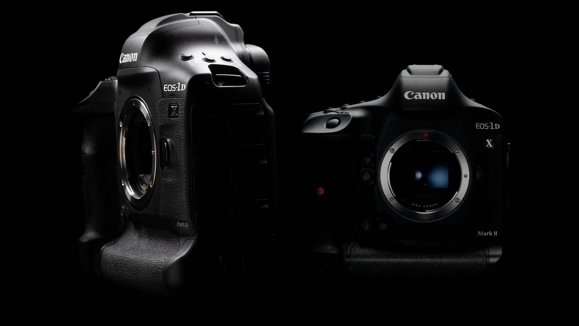 The Canon EOS-1D X Mark III and its predecessor, the EOS-1D X Mark II.