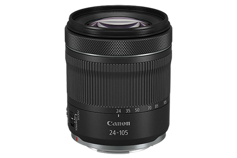 RF 24-105mm F4-7.1 IS STM packshot where you can see the glass