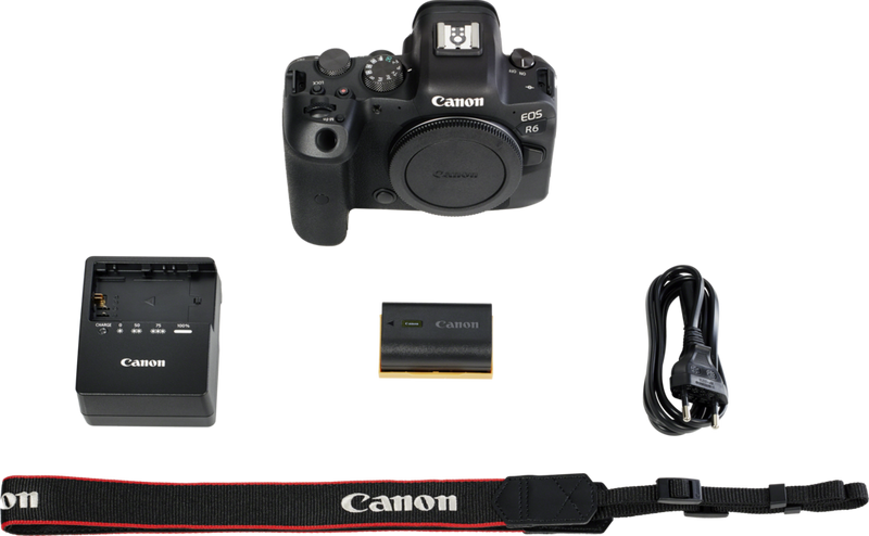 EOS R6 box contents