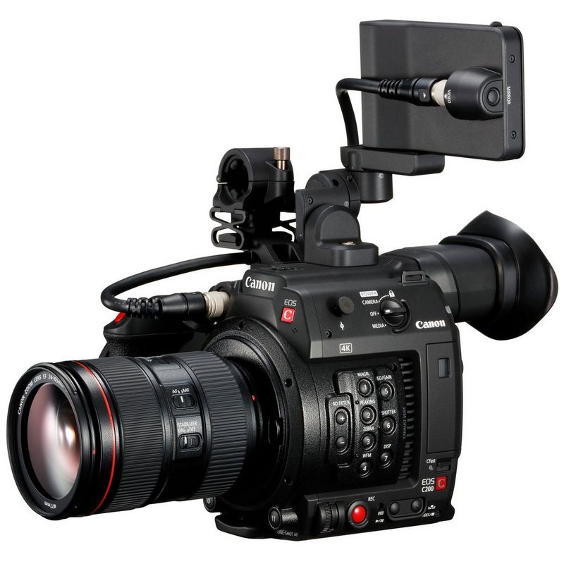 The Canon EOS C200 camera.