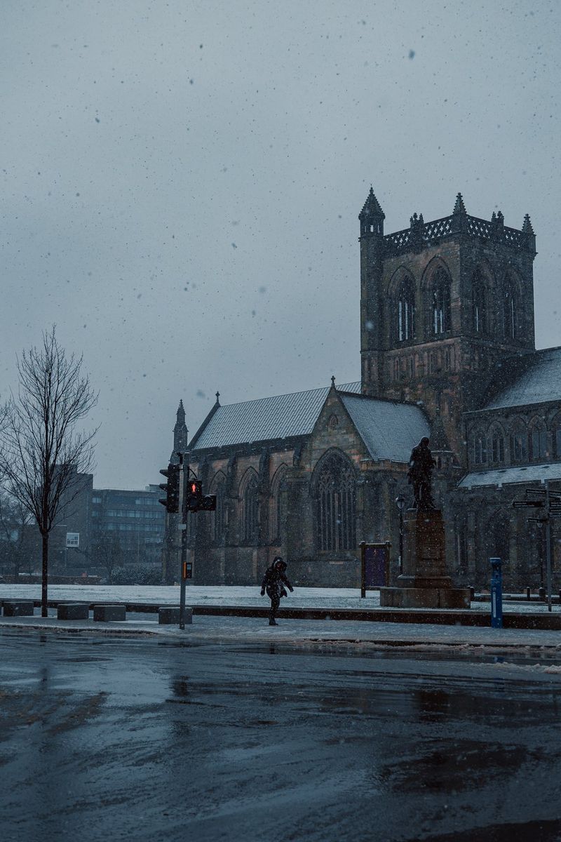A church photographed in the snow on a Canon EOS R6 by Andres McNeill.