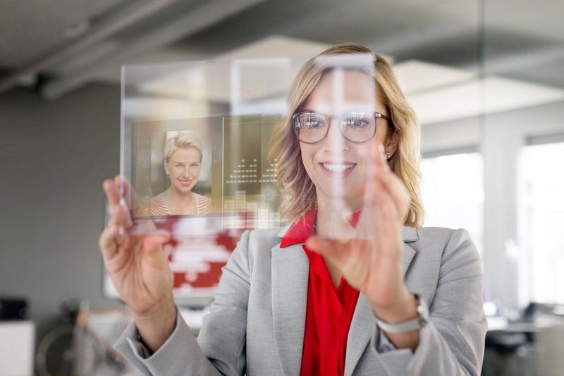 Work professional looking at tablet