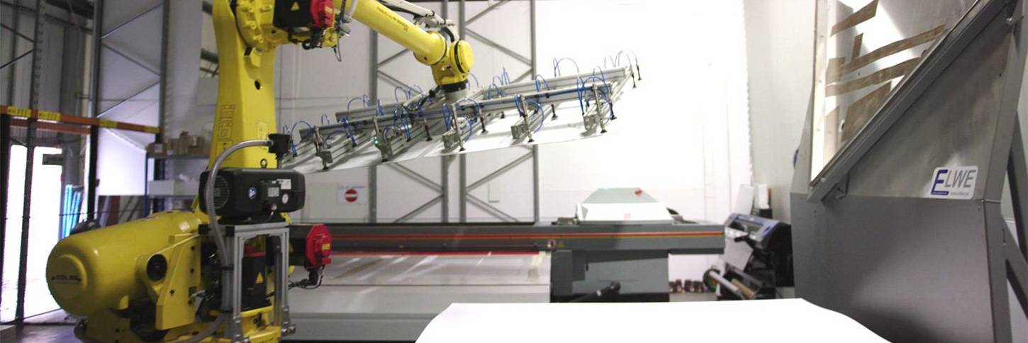 Robotised print solution at Elwe