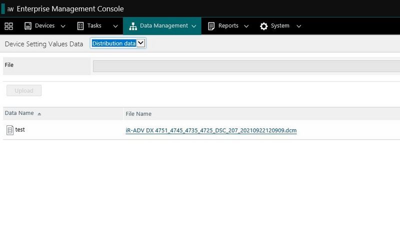 Device setting value
