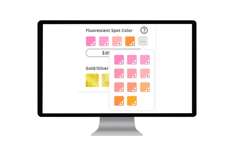 Neon colour for eye-popping design