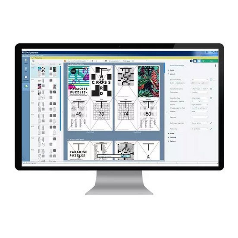 Monitor displaying PRISMAprepare software.