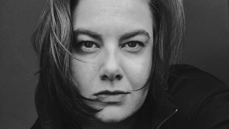 A black and white headshot of Canon Ambassador Çağla Çağlar.