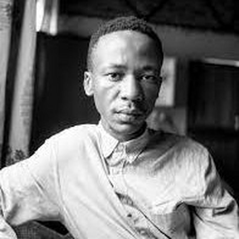 A black-and-white headshot of Lindokuhle Sobekwa.