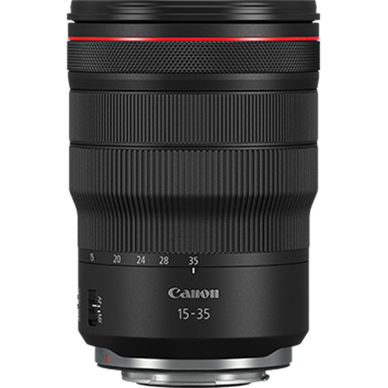 Canon RF 15-35 mm, RF 24-70 y RF 70-200 mm f/2,8