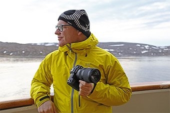 richard walch with RF 24-240mmon boat