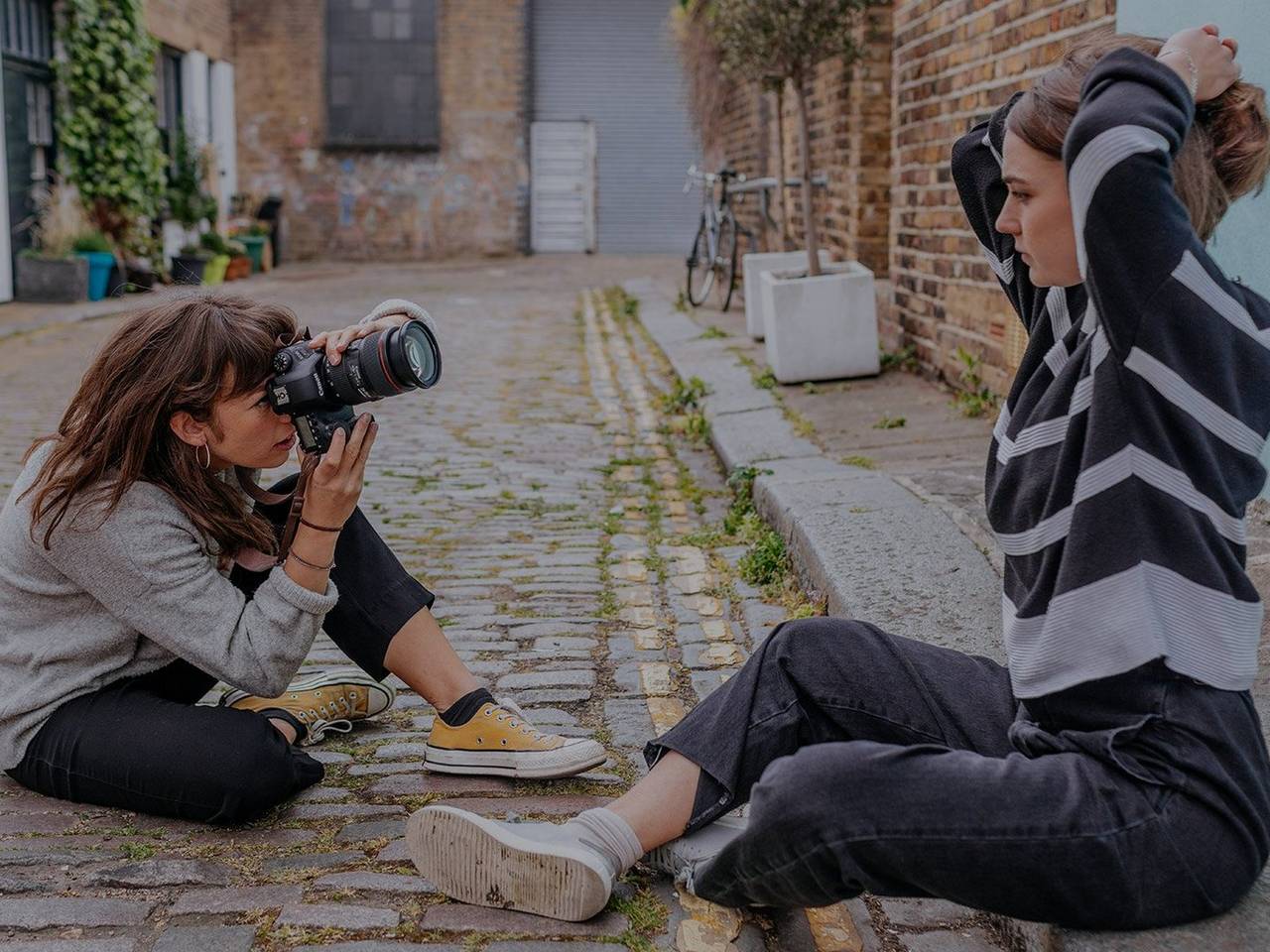 Woman taking a photo